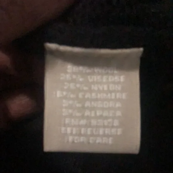 NWT Joan Vass wool blend black sweater vest, size large - Picture 11 of 12